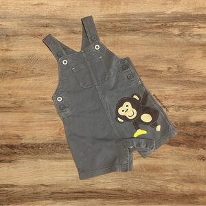 Gray Overalls with Monkey Patch